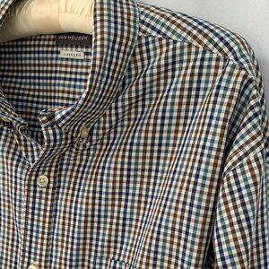 FIRM PRICE Men's Classic Fit Plaid Button Down Dress Shirt